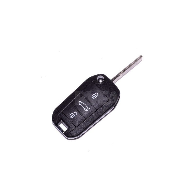 Plip de clé 3 boutons avec électronique Peugeot 208, 2008, 308, 508