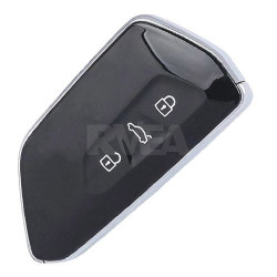 Télécommandes Pour Voiture - Accessoire Clef Compatible Vw Golf 8 3-bouton Coque  Protection Silicone Bande Couleur Blanc-or - Cdiscount Auto