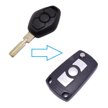 Coque de clé transformable 3 boutons Bmw Series 3, E46, E53, E83, X3, X5