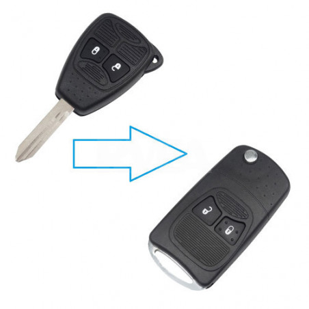 Boitier 2 boutons pour transformer votre clé en clé pliante Jeep Wrangler