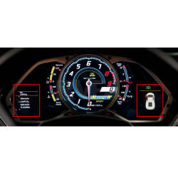 Ecran LCD couleur pour compteur Lamborghini Aventador
